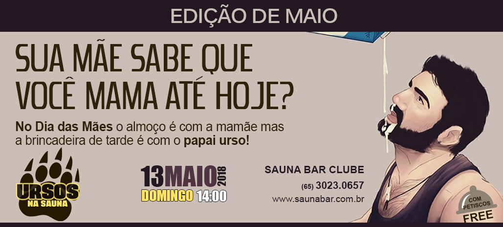 Banner Ursos na Sauna Maio