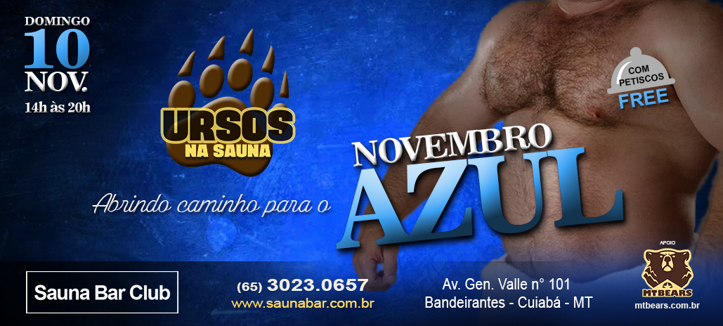 banner ursos na sauna 2019 11 nov