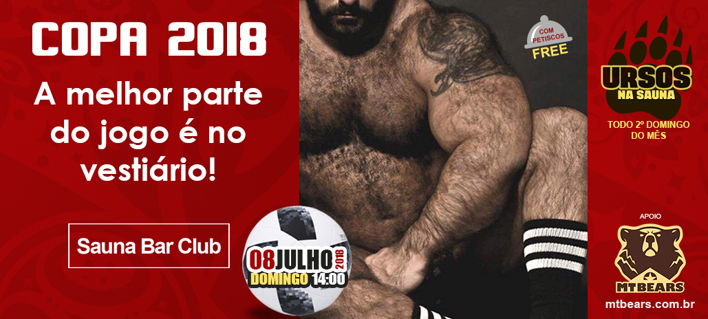 banner ursos na sauna julho 2018